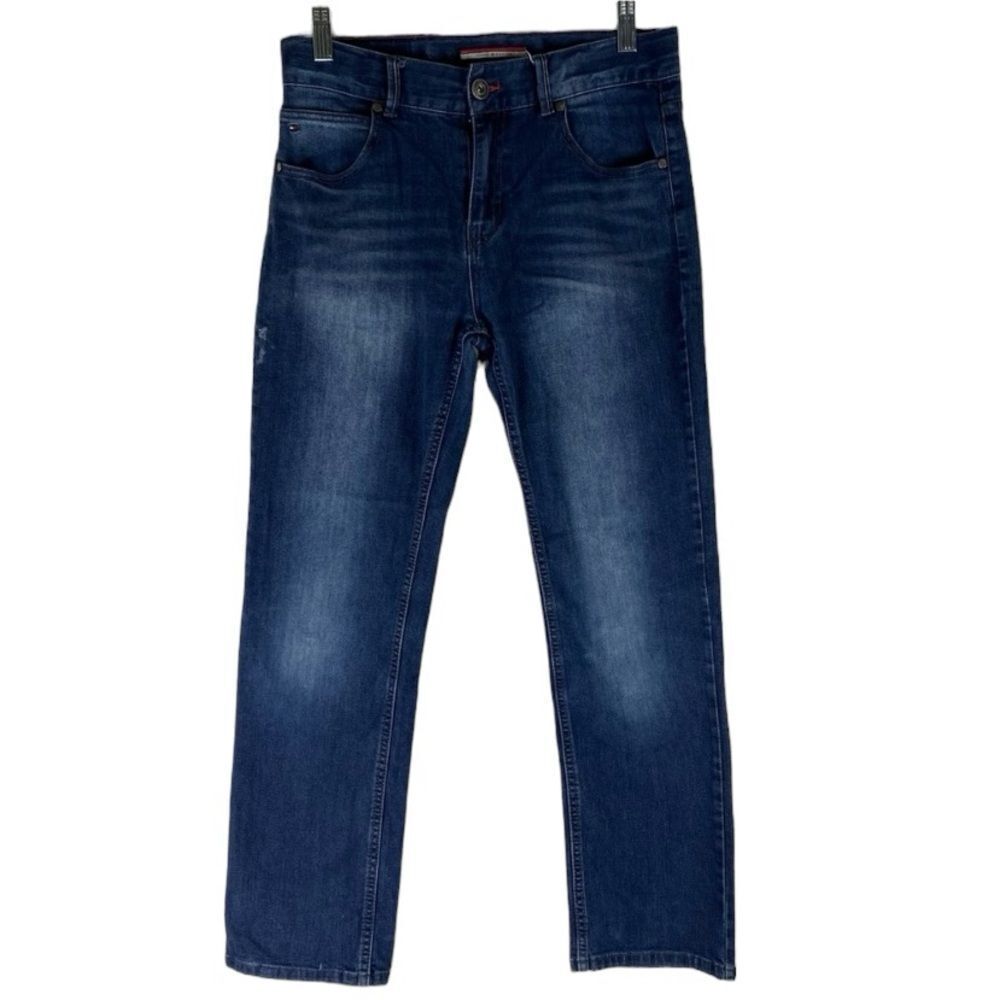 Tommy Hilfiger Jeans Boys Blue Denim Revolution Slim Adjustable Waist Stretch 18